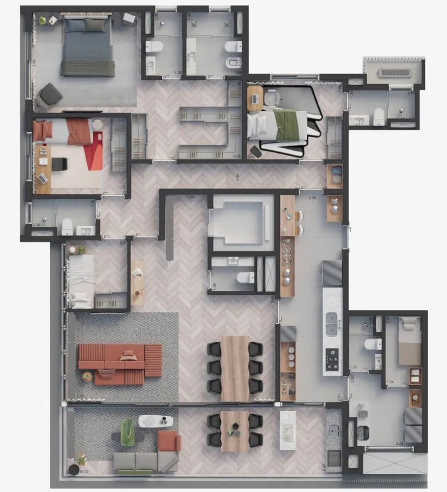 Cobertura, 3 quartos, 370 m² - Foto 6