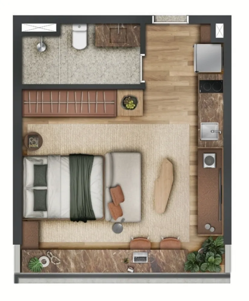 Apartamento, 1 quarto, 44 m² - Foto 6