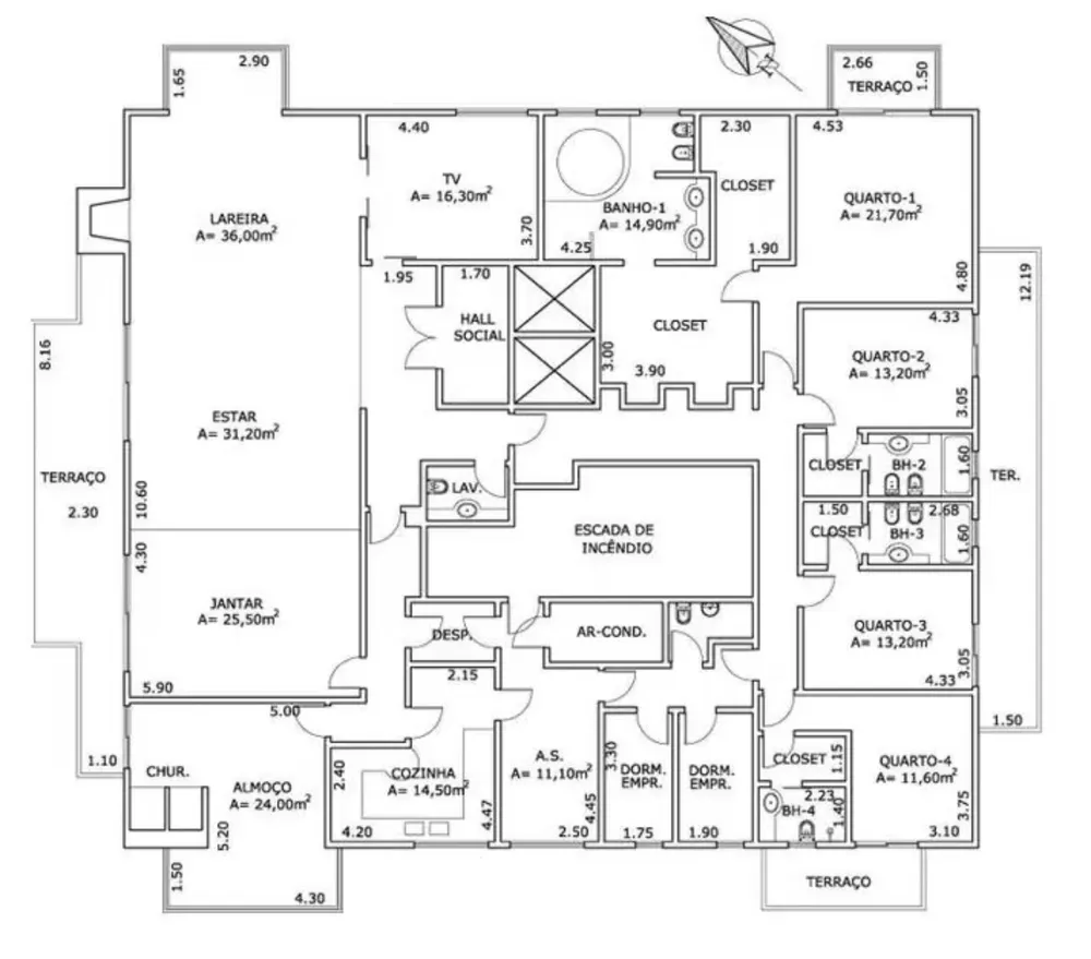 Apartamento, 4 quartos, 465 m² - Foto 3