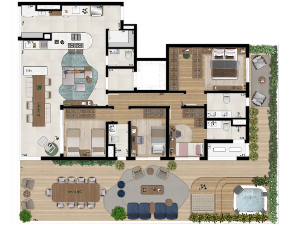 Apartamento, 4 quartos, 151 m² - Foto 8
