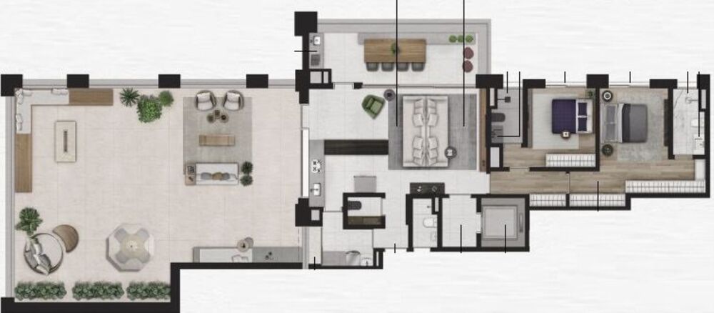 Apartamento, 2 quartos, 135 m² - Foto 3