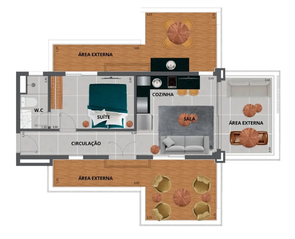Apartamento, 1 quarto, 93 m² - Foto 12