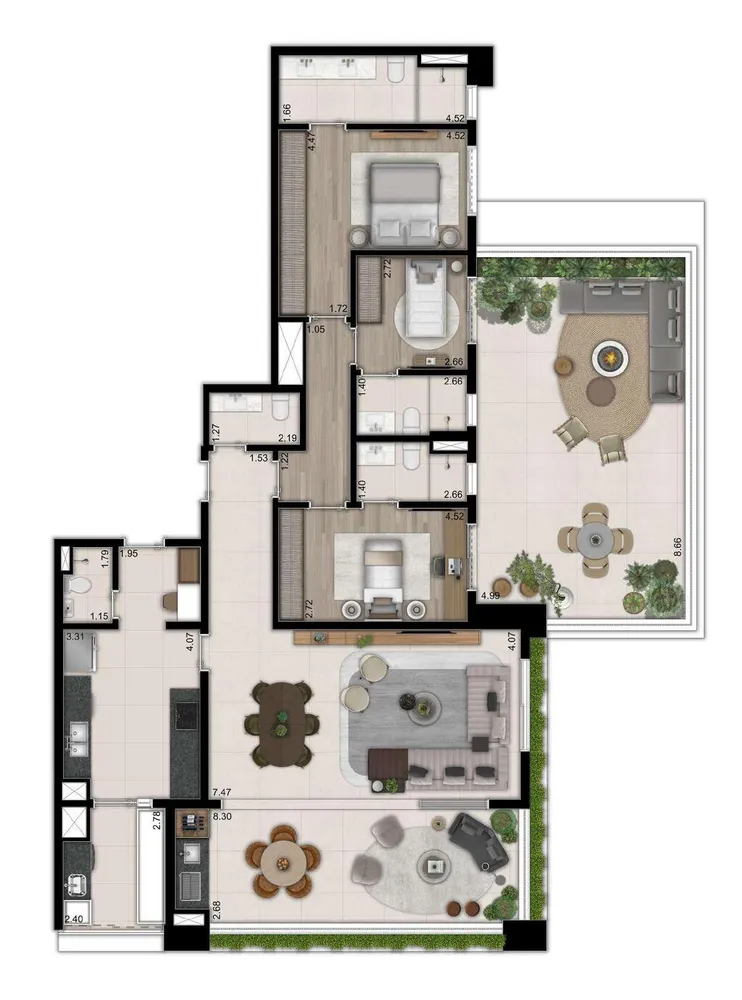 Cobertura, 3 quartos, 250 m² - Foto 8