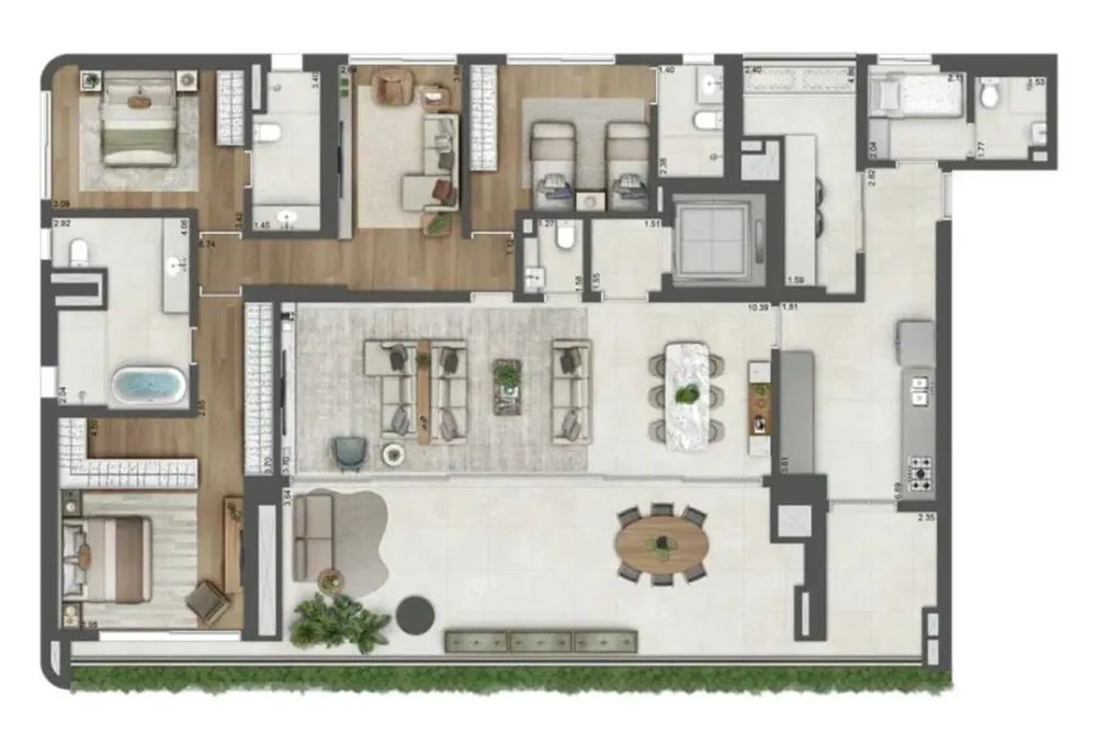 Apartamento, 4 quartos, 262 m² - Foto 4