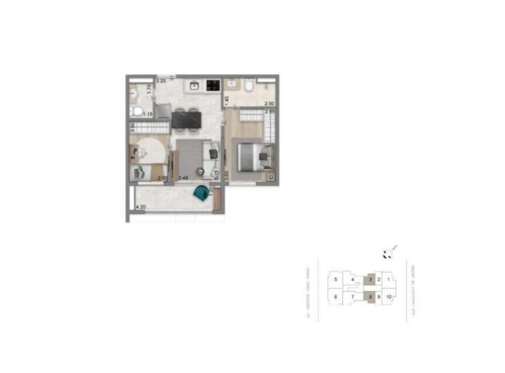 Apartamento, 1 quarto, 32 m² - Foto 4