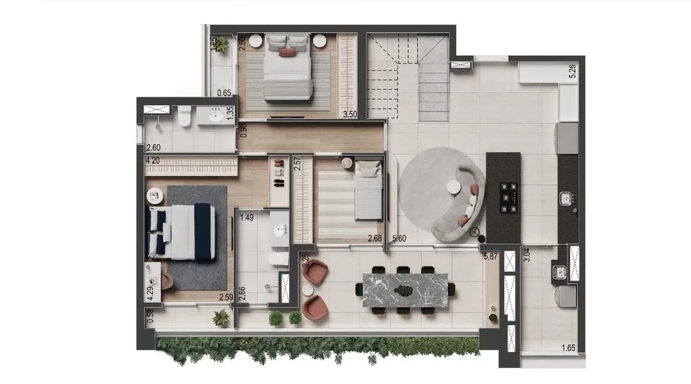 Apartamento, 2 quartos, 74 m² - Foto 8