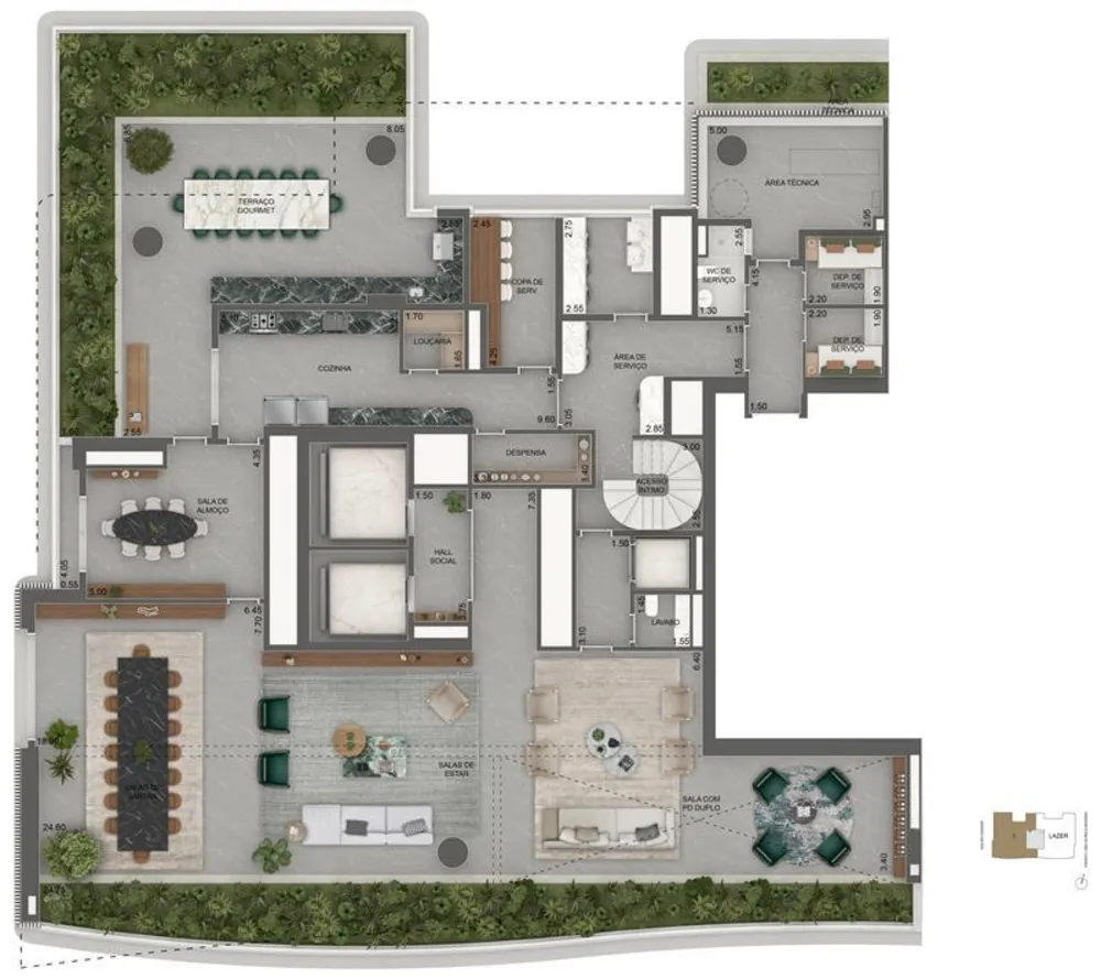 Apartamento, 4 quartos, 717 m² - Foto 7