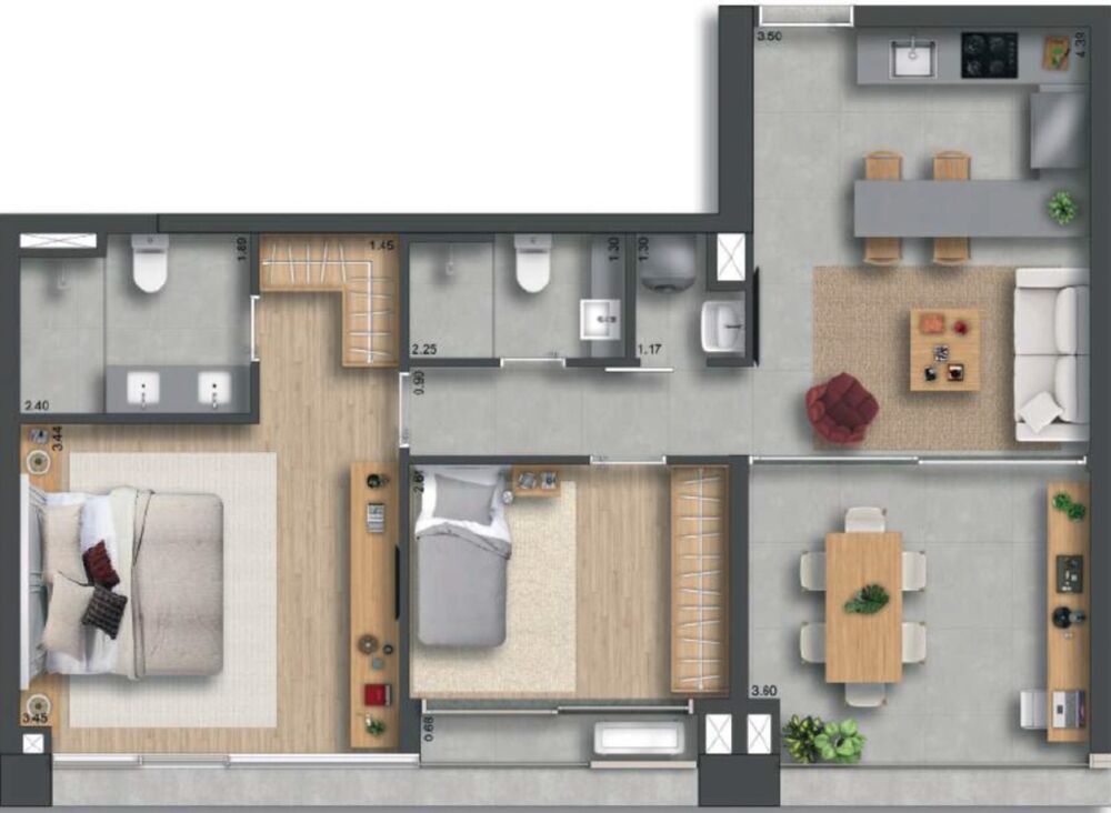 Apartamento, 3 quartos, 134 m² - Foto 9