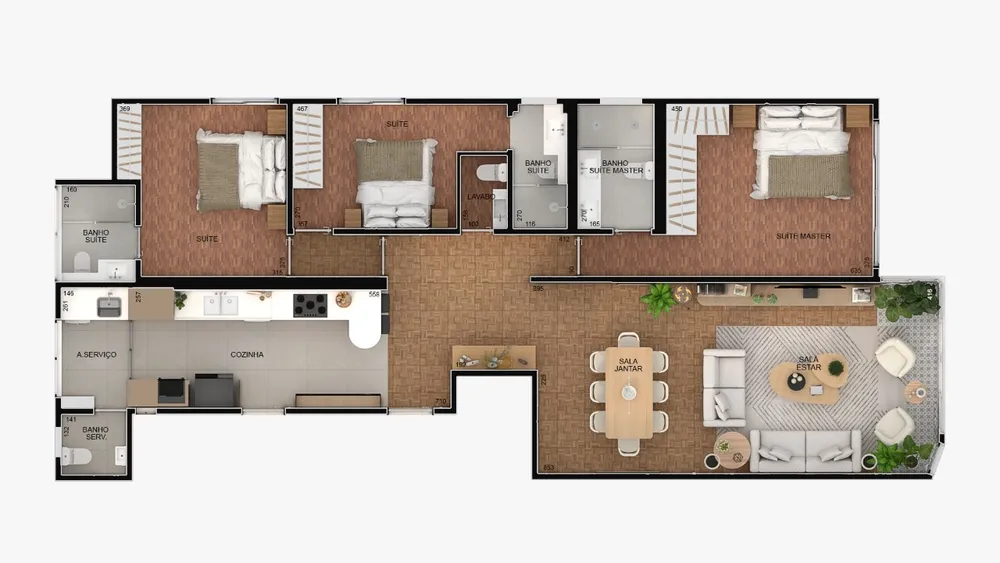 Apartamento, 3 quartos, 150 m² - Foto 3