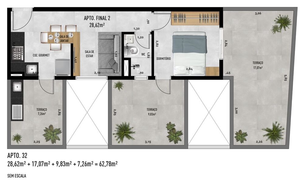 Apartamento, 2 quartos, 37 m² - Foto 20