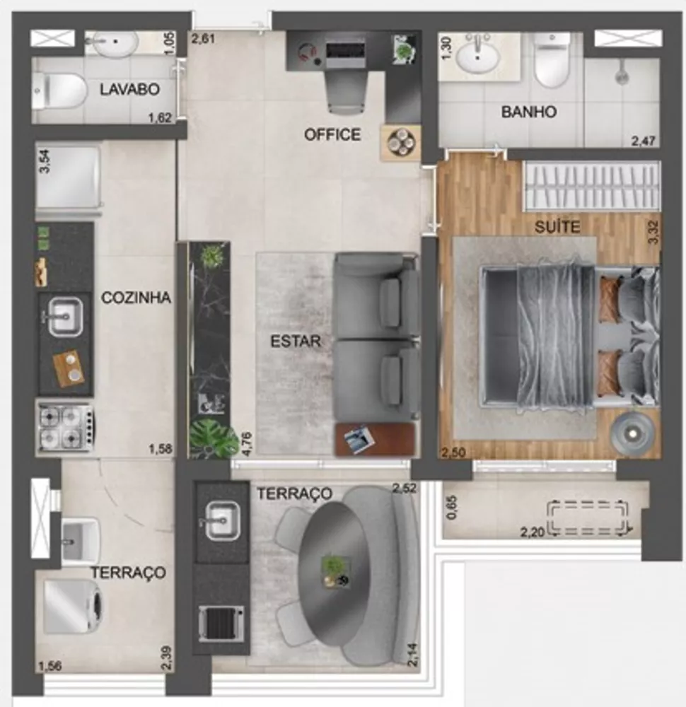 Apartamento, 1 quarto, 30 m² - Foto 22