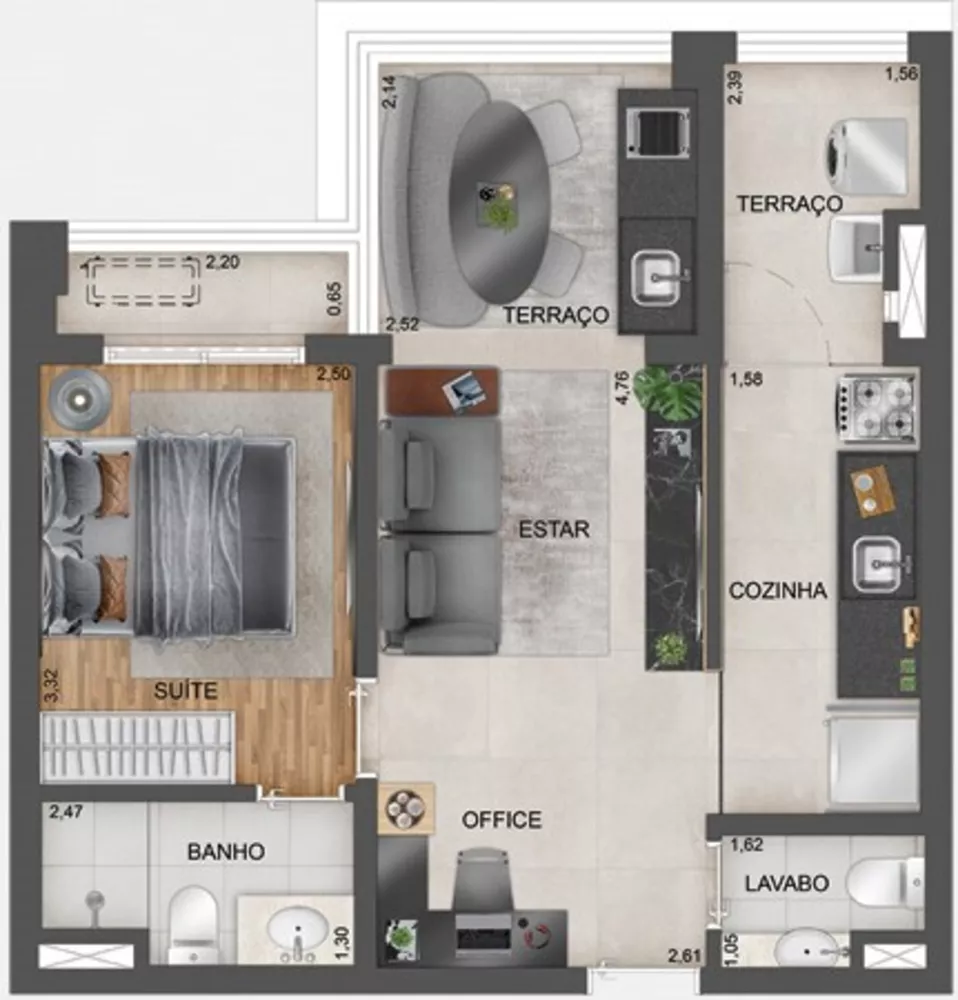 Apartamento, 1 quarto, 30 m² - Foto 23