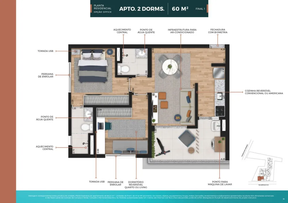 Apartamento, 1 quarto, 24 m² - Foto 7