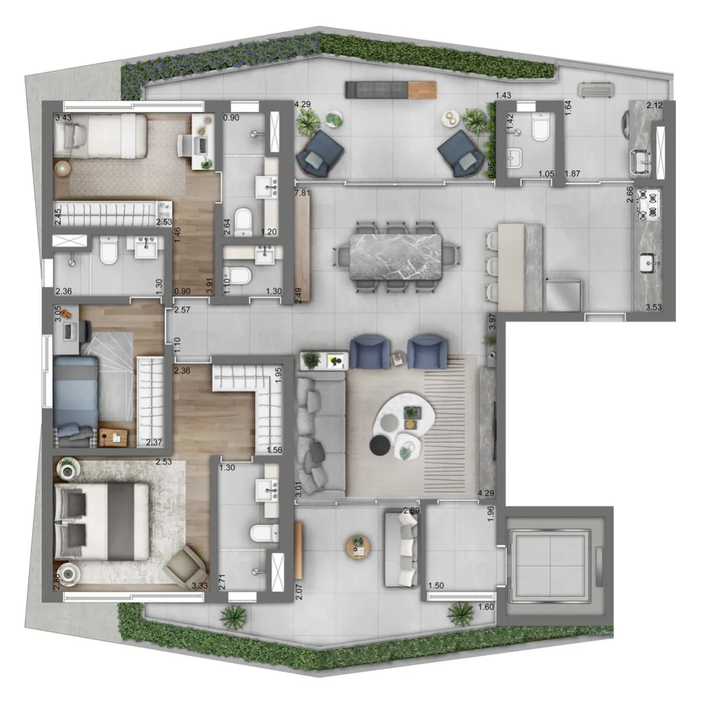 Apartamento, 1 quarto, 34 m² - Foto 12
