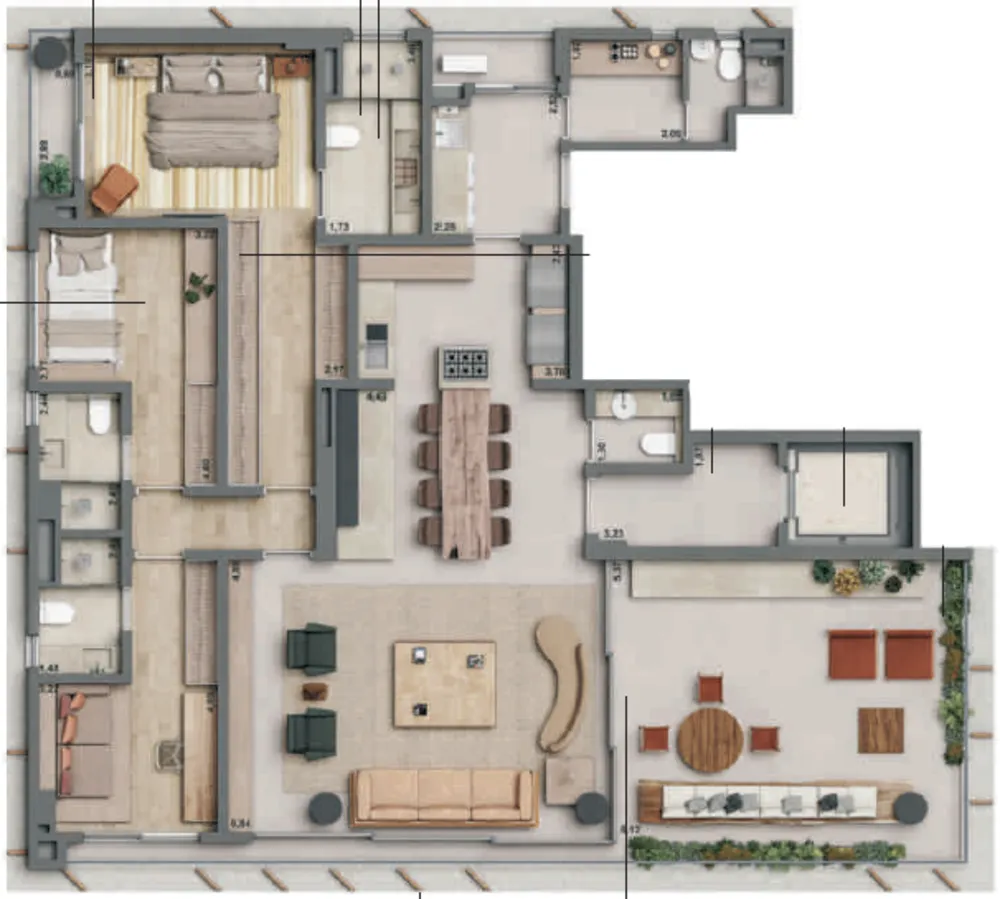 Apartamento, 3 quartos, 209 m² - Foto 12