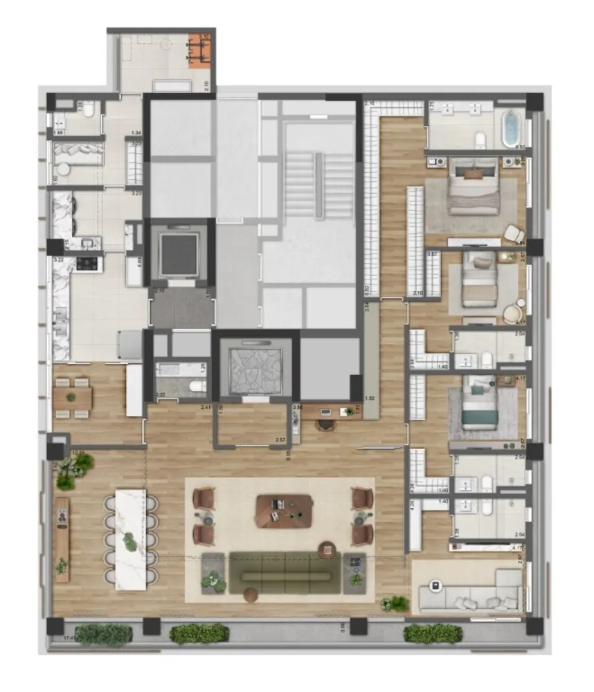 Apartamento, 3 quartos, 288 m² - Foto 7