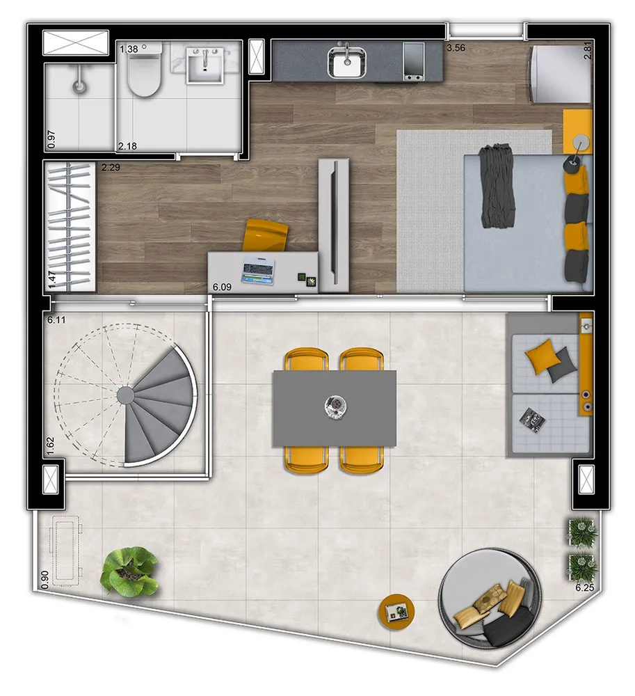 Apartamento, 1 quarto, 104 m² - Foto 9