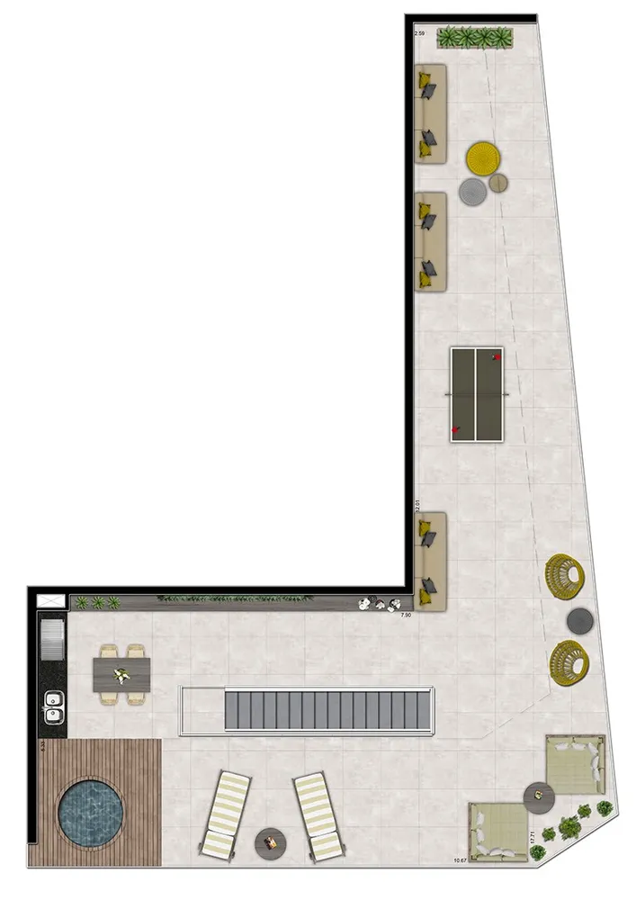 Apartamento, 1 quarto, 42 m² - Foto 12