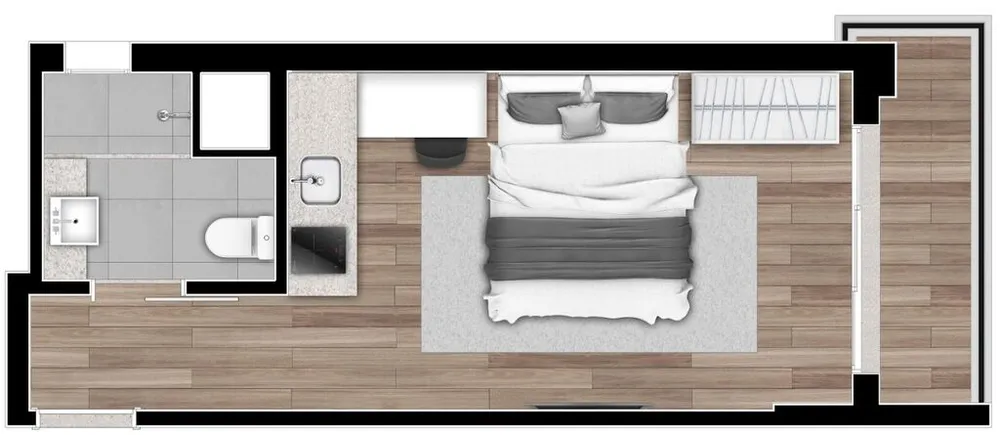 Apartamento, 1 quarto, 27 m² - Foto 6