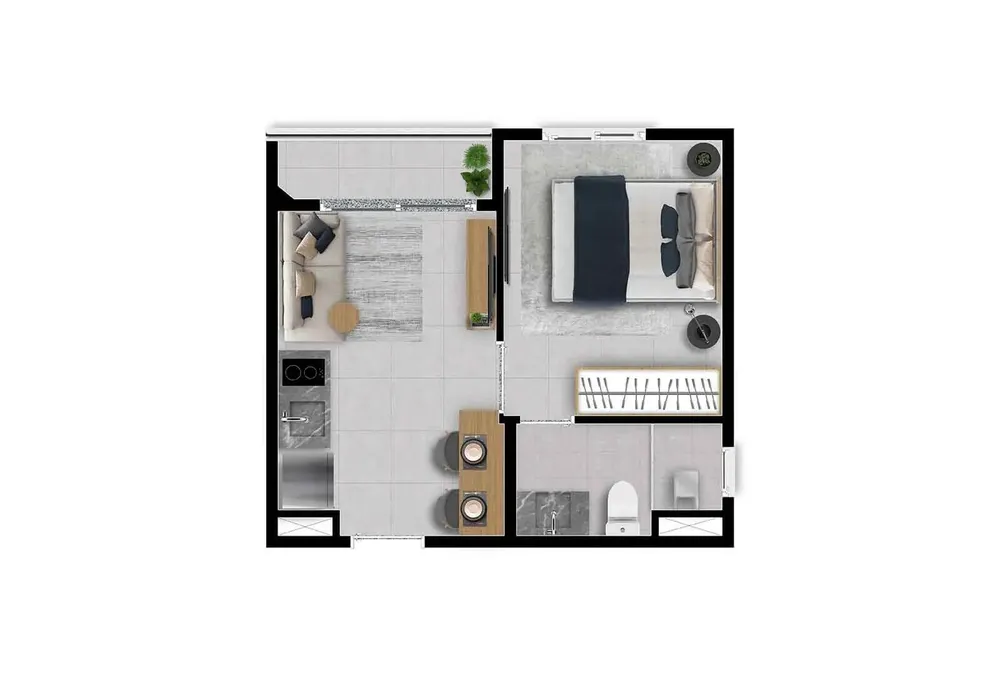 Apartamento, 1 quarto, 25 m² - Foto 9
