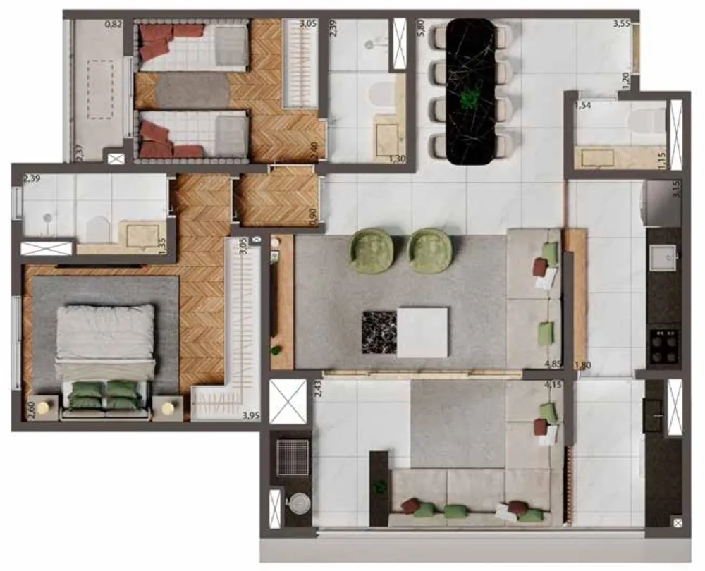 Apartamento, 2 quartos, 75 m² - Foto 10