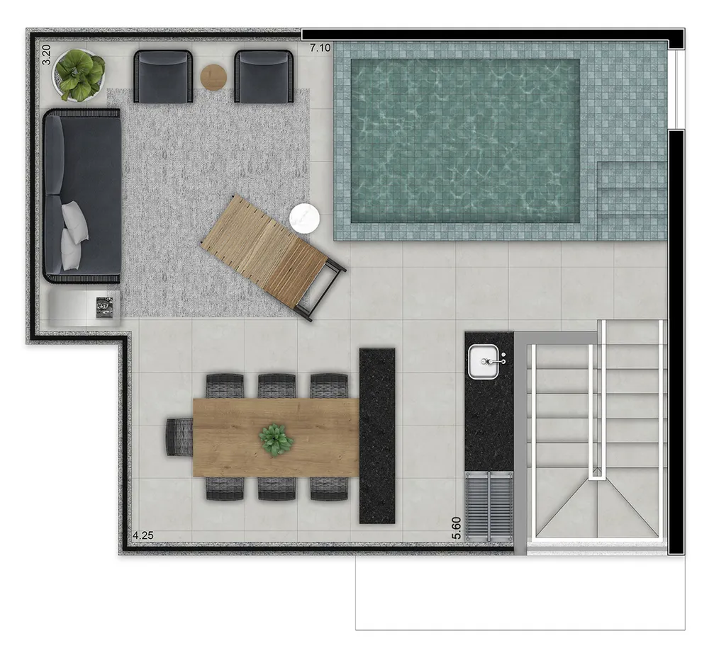 Apartamento, 1 quarto, 52 m² - Foto 8