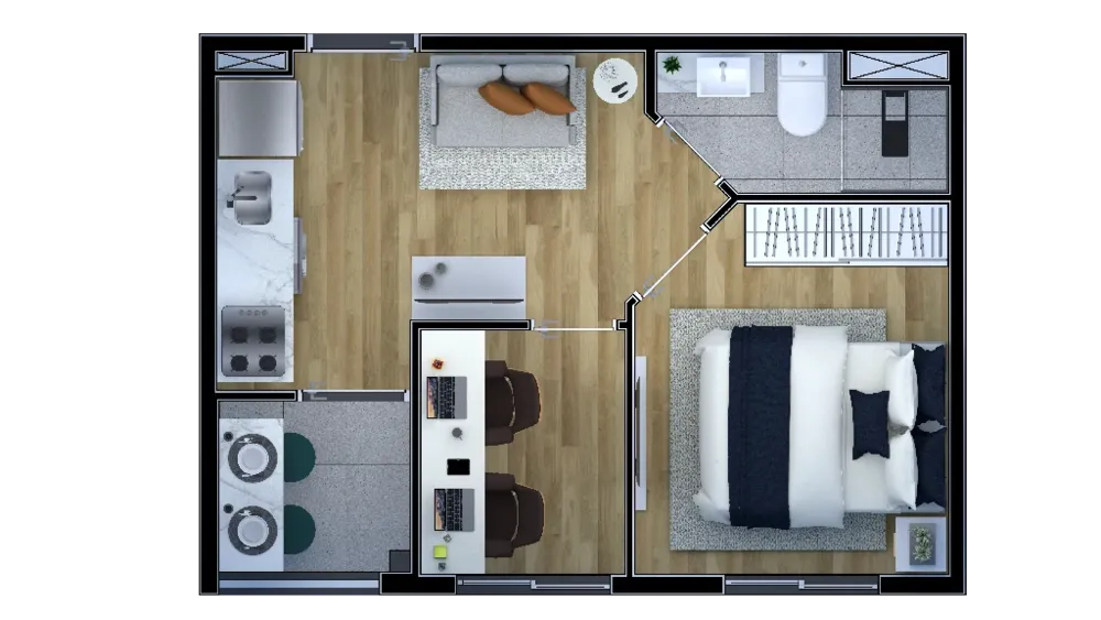 Apartamento, 1 quarto, 51 m² - Foto 8