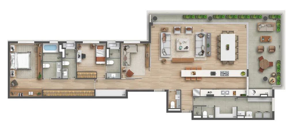 Apartamento, 4 quartos, 219 m² - Foto 1