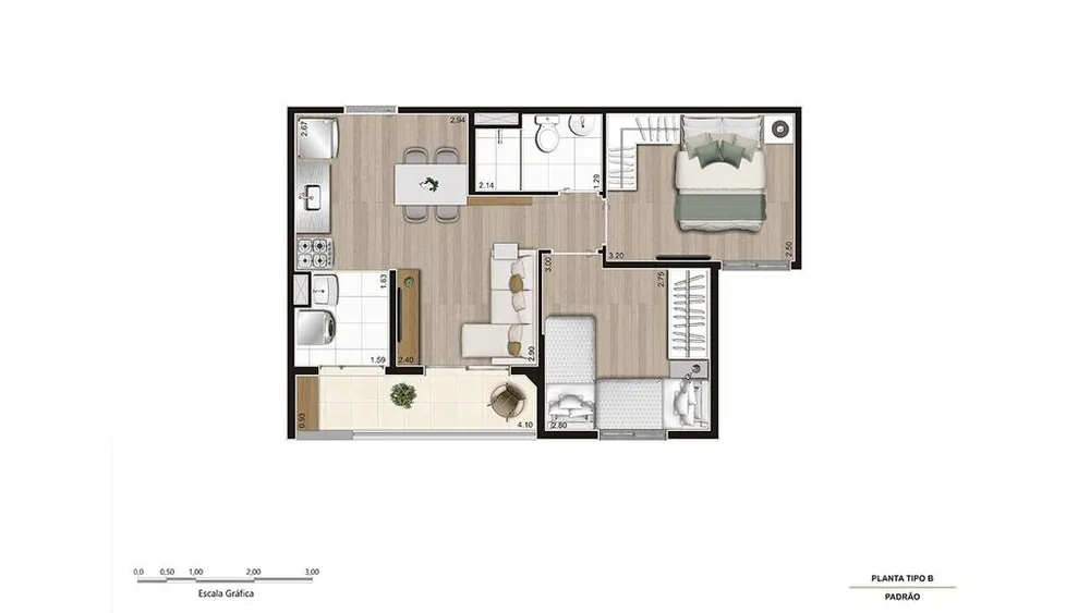 Apartamento, 2 quartos, 45 m² - Foto 6