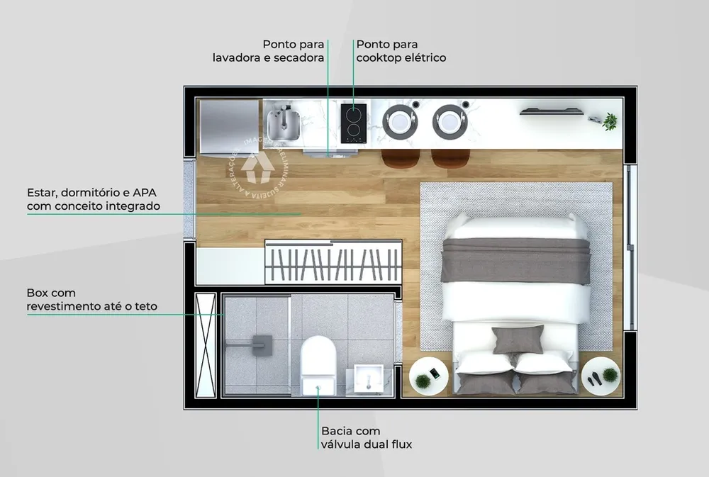 Apartamento, 1 quarto, 67 m² - Foto 5