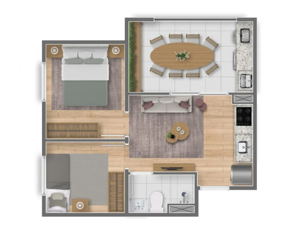 Apartamento, 2 quartos, 61 m² - Foto 12