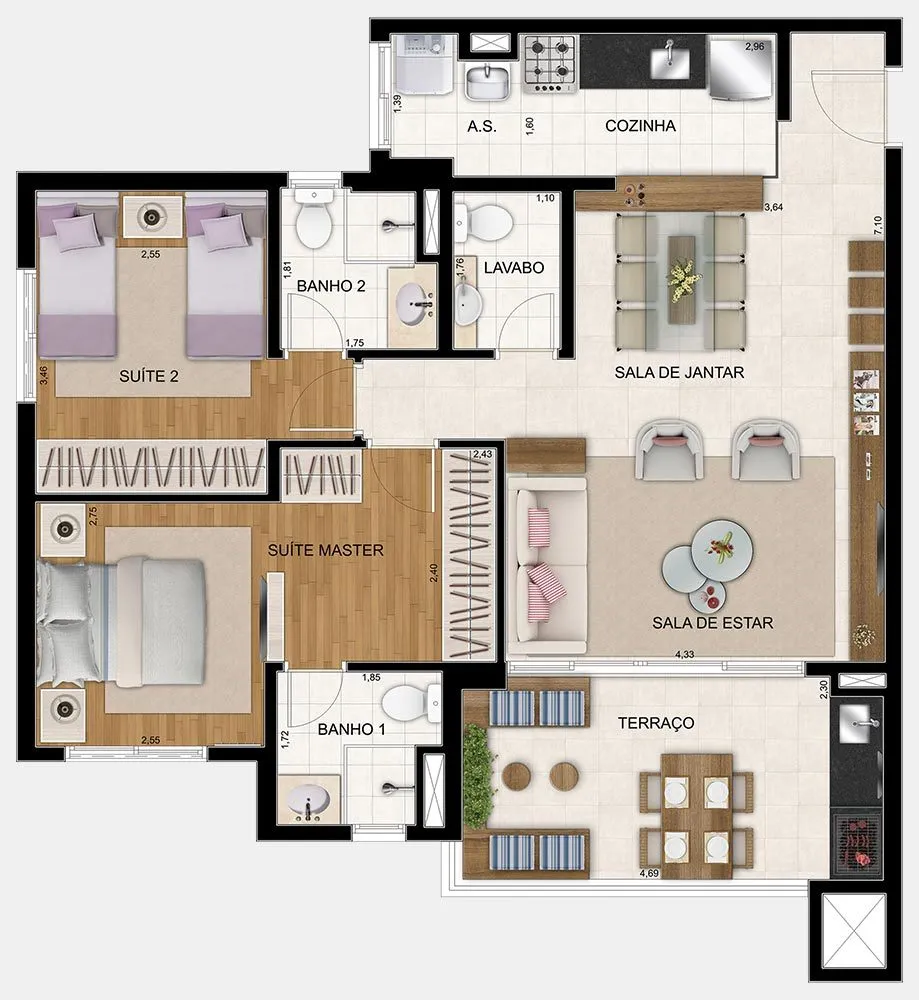 Apartamento, 3 quartos, 86 m² - Foto 6