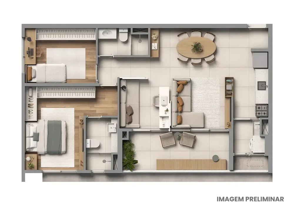 Apartamento, 3 quartos, 76 m² - Foto 3