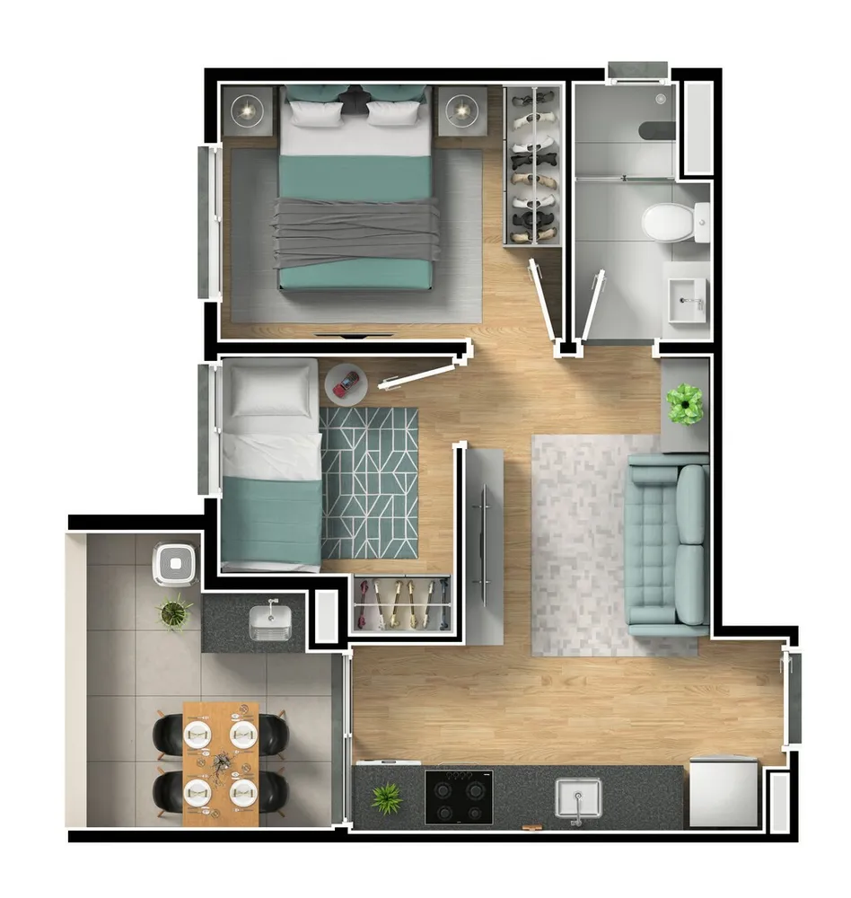 Apartamento, 2 quartos, 104 m² - Foto 6