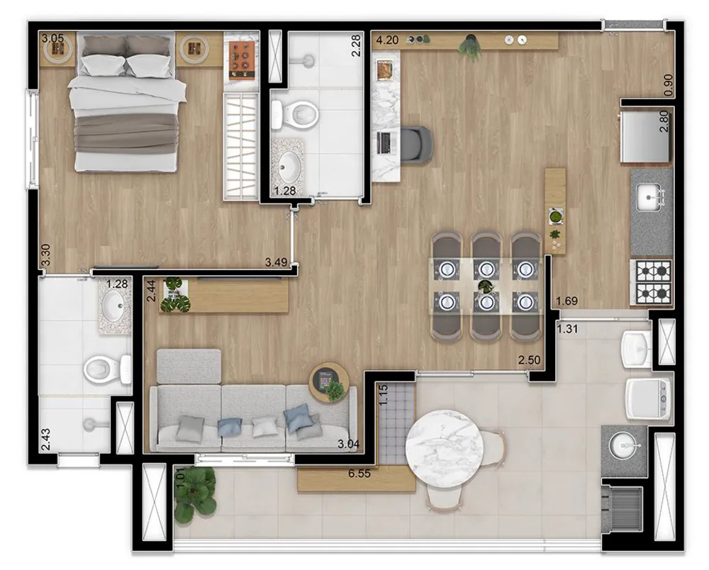 Apartamento, 2 quartos, 62 m² - Foto 8