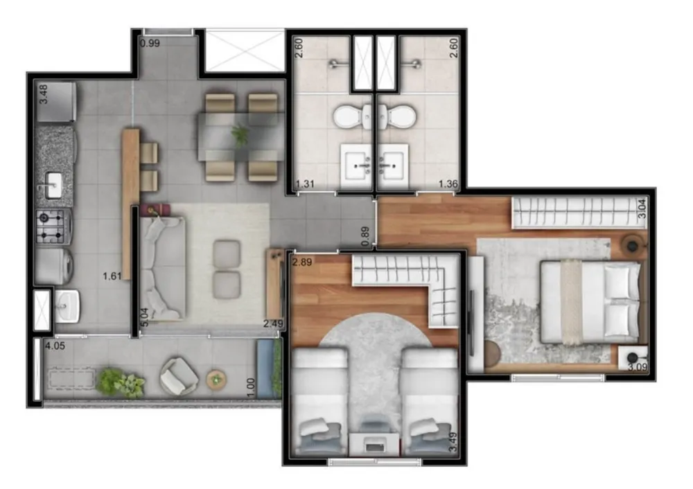 Apartamento, 3 quartos, 76 m² - Foto 10