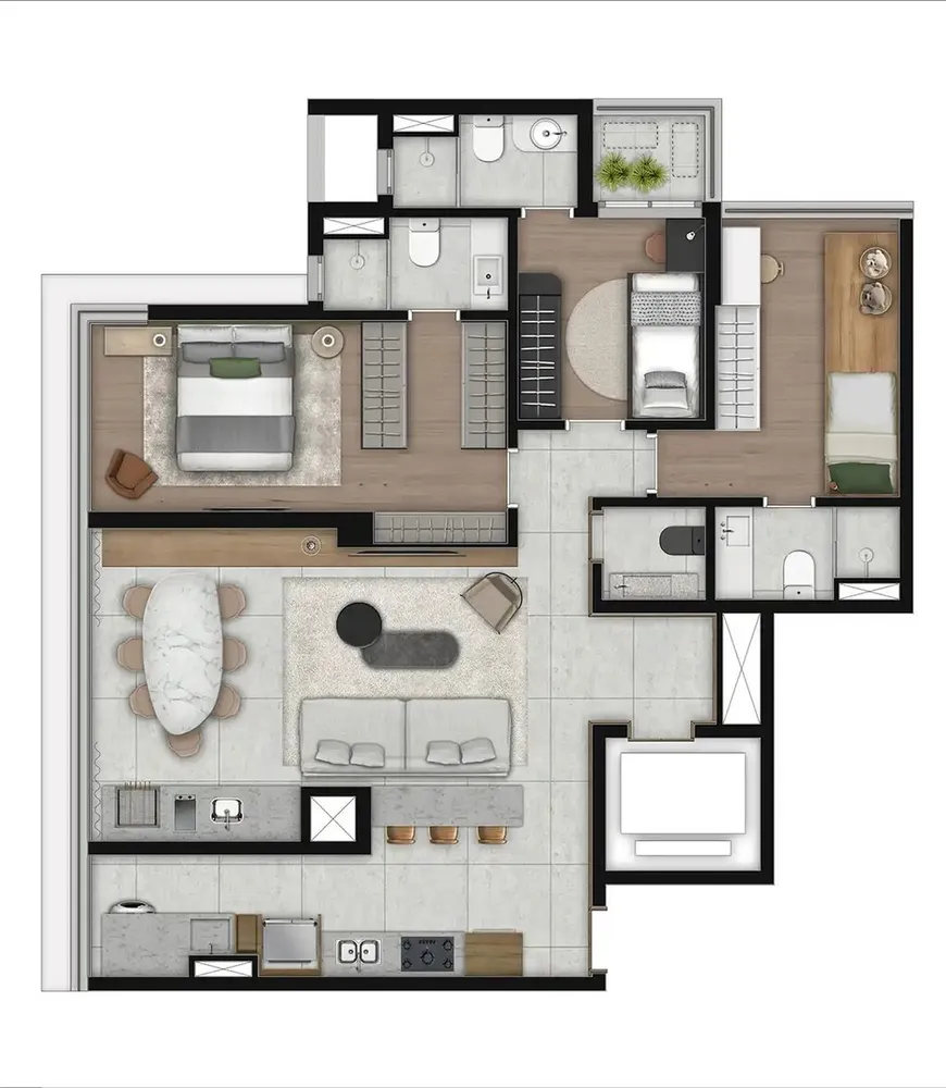 Apartamento, 2 quartos, 61 m² - Foto 6