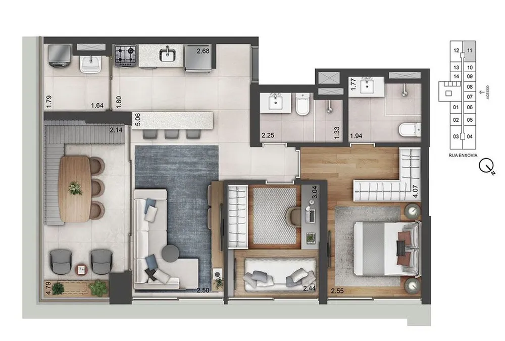 Apartamento, 2 quartos, 169 m² - Foto 11