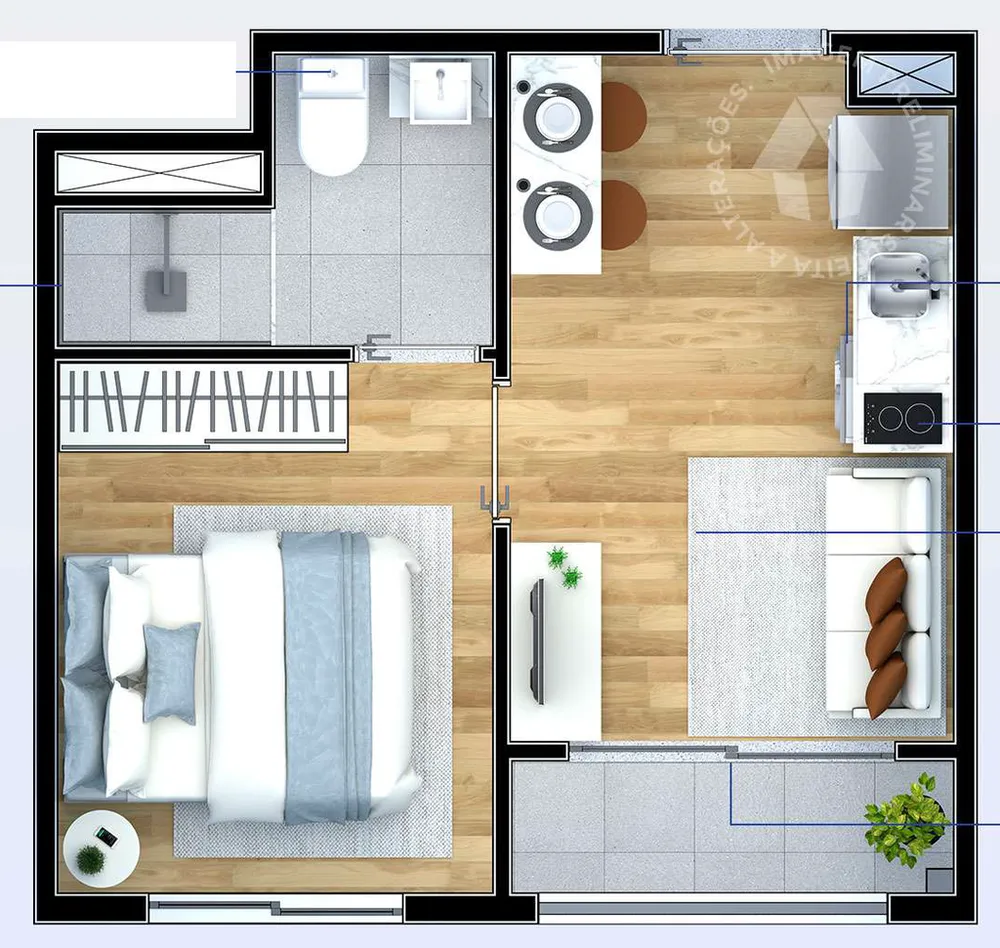 Apartamento, 1 quarto, 86 m² - Foto 11