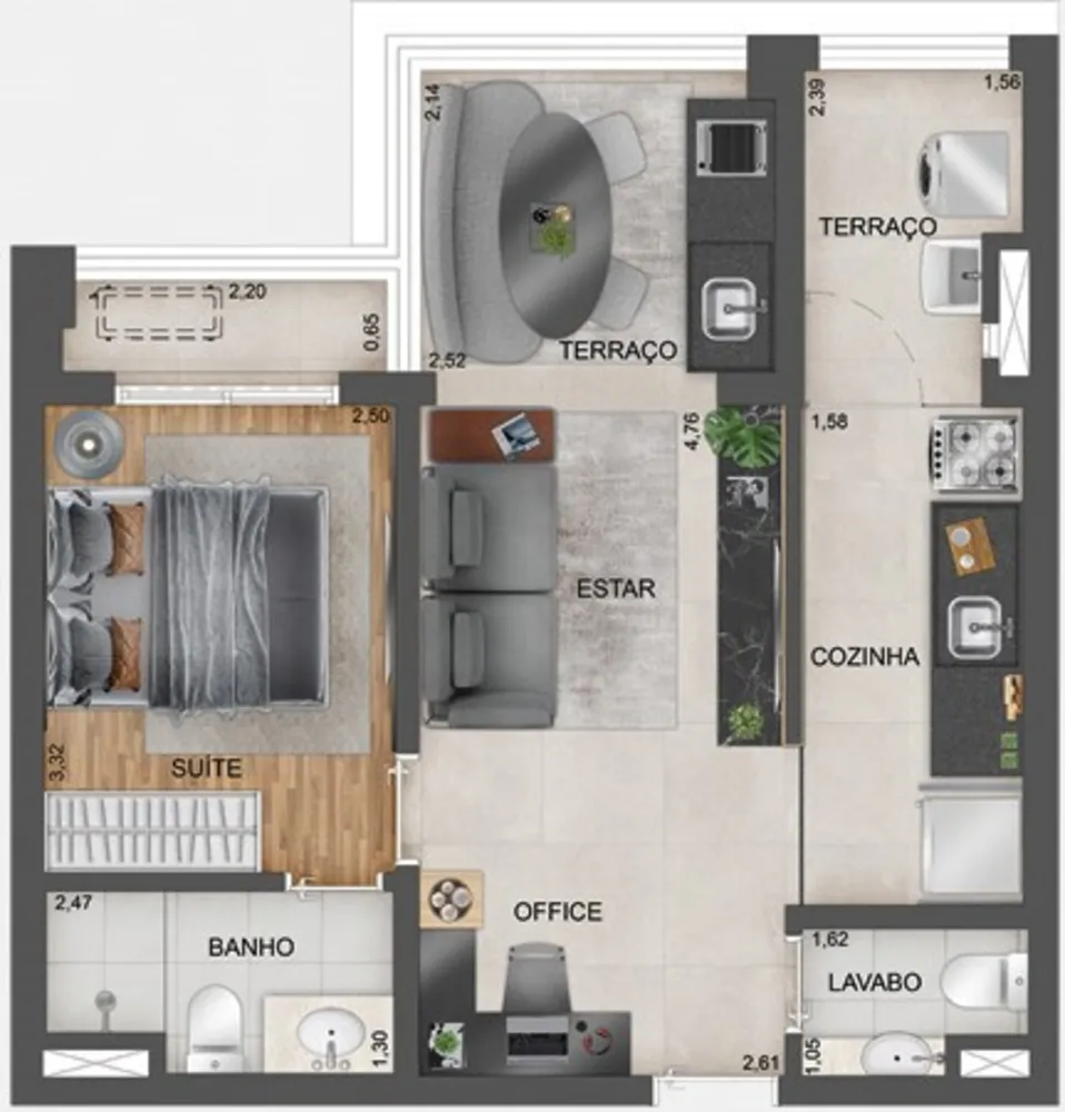 Apartamento, 2 quartos, 64 m² - Foto 12