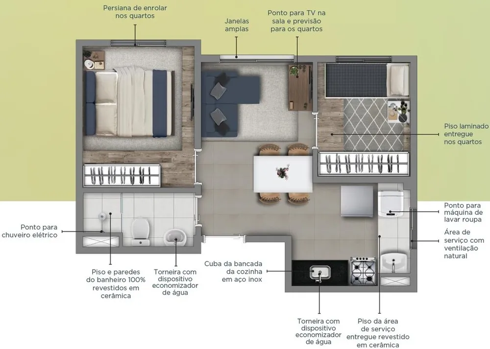 Apartamento, 1 quarto, 24 m² - Foto 12