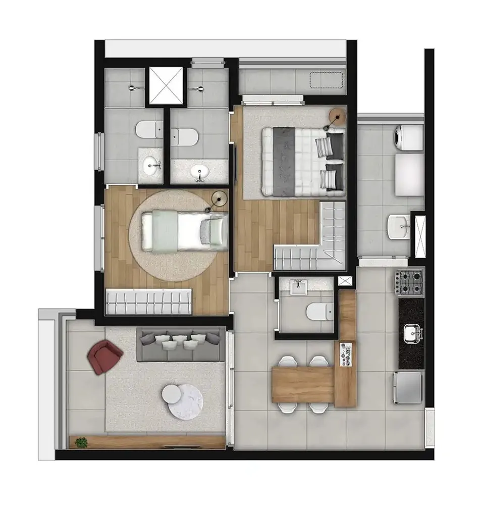 Apartamento, 1 quarto, 24 m² - Foto 3
