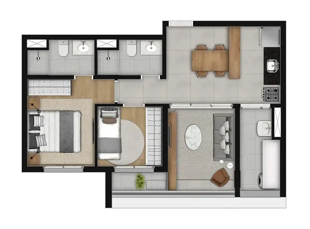 Apartamento, 1 quarto, 24 m² - Foto 6