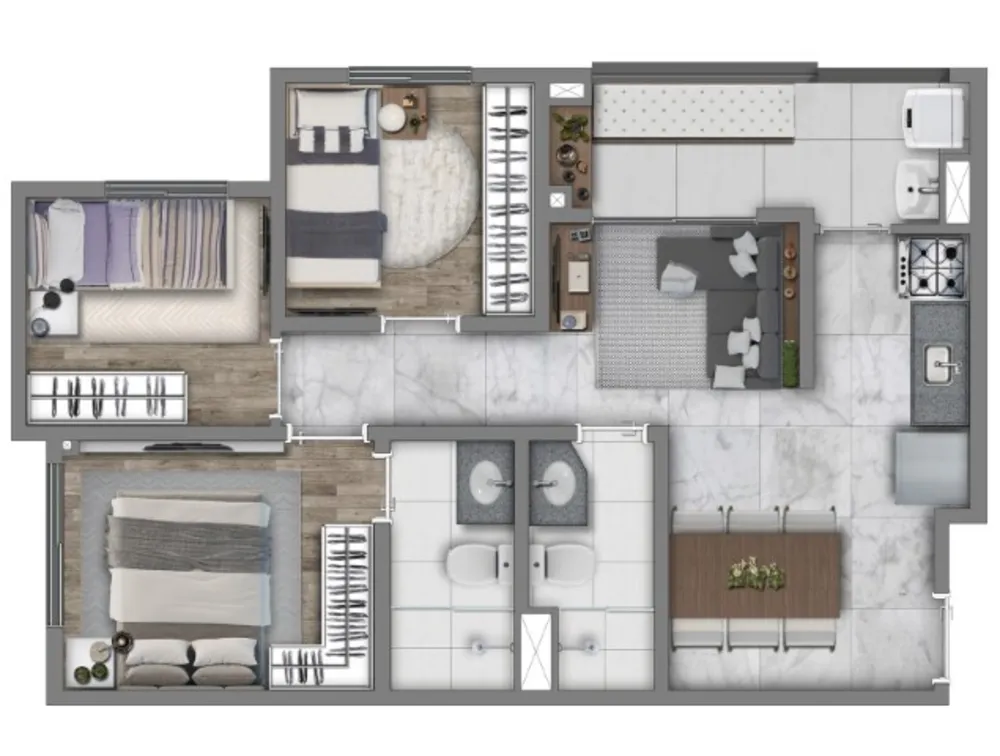 Apartamento, 3 quartos, 102 m² - Foto 8