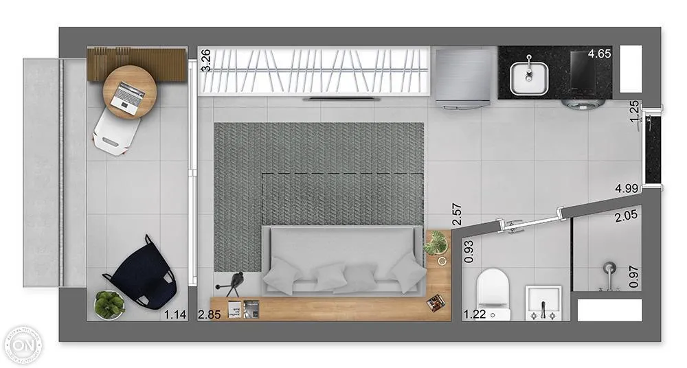 Apartamento, 1 quarto, 22 m² - Foto 7