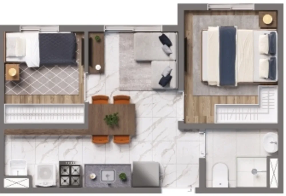 Apartamento, 1 quarto, 24 m² - Foto 7