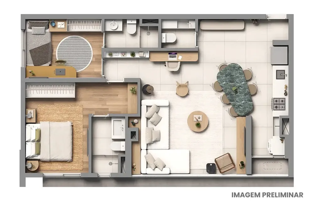 Apartamento, 2 quartos, 59 m² - Foto 12