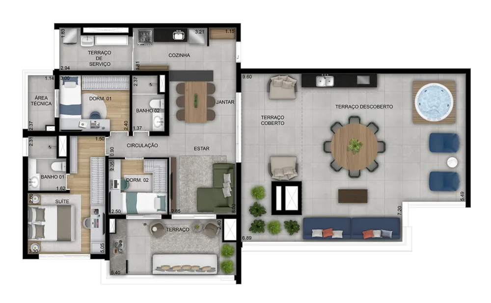 Apartamento, 2 quartos, 69 m² - Foto 6