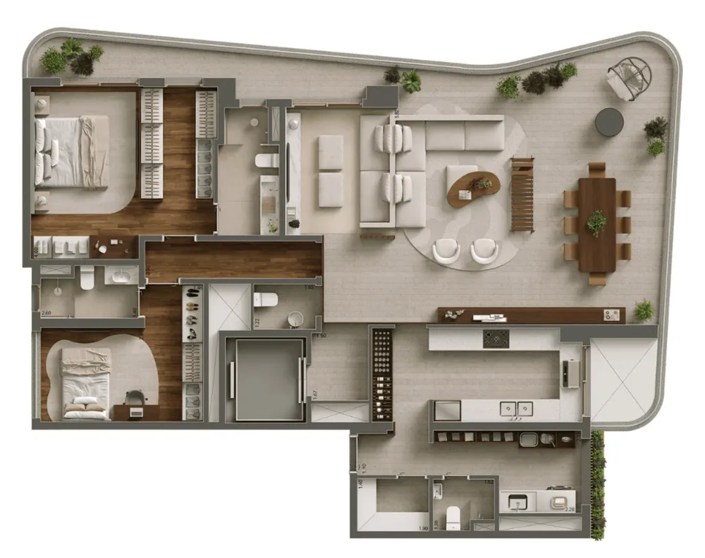 Apartamento, 3 quartos, 182 m² - Foto 7