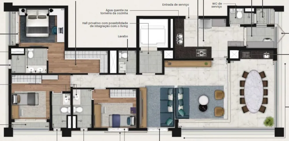 Apartamento, 3 quartos, 141 m² - Foto 10